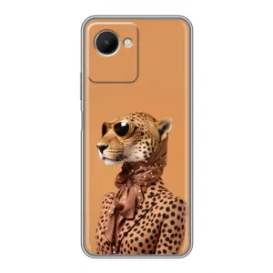 Чохол з принтом стильні тварини для RealMe C30s (Стильний леопард)