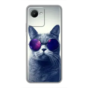 Чохол з принтом «Стильний кіт» для Realme C30s