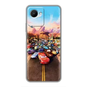 Силіконовий чохол Маквін для Realme C30s (Тачки на трасі)