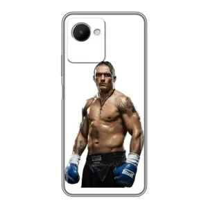 Чохол з принтом «Усик на білому» для Realme C30s