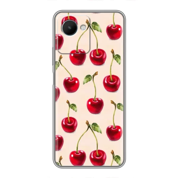 Чохол з принтом «Черешня» для Realme C30s
