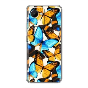Чохол з принтом для RealMe C30s - (Прикольні) (AlphaPrint) (Яскраві метелики)