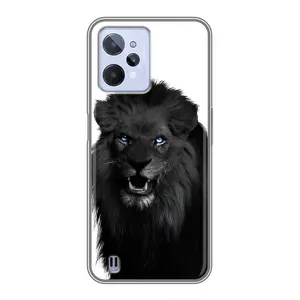 Чохли з картинкою животних Realme C31 (Чорний ЛЕВ)