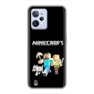 Чохол Майнкрафт на Realme C31 (AlphaPrint) Minecraft (герої Minecraft)