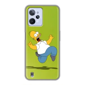 Чехол с Симпсонами для Realme C31 (VPrint) (Гомер Симпсон)