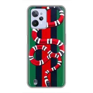 Чехлы ГУЧЧИ для Реалми С31 (AlphaPrint) (Gucci змия)