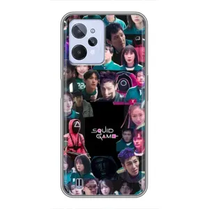 Чехол Гра в кальмара для Realme C31 (Коллаж Игра кальмара)