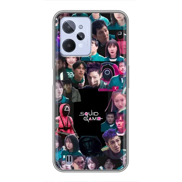 Чехол с принтом «Коллаж Игра кальмара» для Realme C31 Чехол с принтом «Коллаж Игра кальмара» для Realme C31
