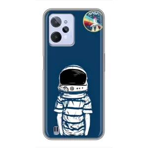 Чохол NASA для Realme C31 (AlphaPrint) (Хлопчик в шоломі)