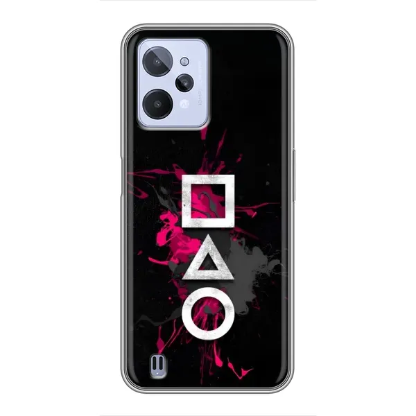 Чехол с принтом «Символы Игра кальмара» для Realme C31 Чехол с принтом «Символы Игра кальмара» для Realme C31