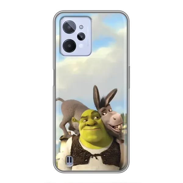 Чехол с принтом «Шрек и Осел» для Realme C31 Чехол с принтом «Шрек и Осел» для Realme C31