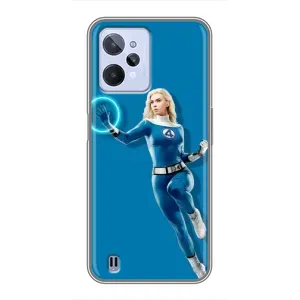 Чехол с принтом Фантастическая четверка для Realme C31 (Сью Сторм полет)