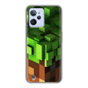 Чохол Майнкрафт на Realme C31 (AlphaPrint) Minecraft (текстура Майнкрафт)