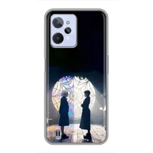 Чехлы Венсдей на Realme C31 Уэнсдей (AlphaPrint) (Уэнздей и Инид)
