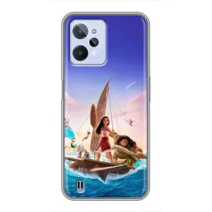 Чехол с мультфильмом Моана Realme C31 (Команда Ваяна Мауи)