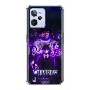 Чехол с дизайном Венздей 2 на Realme C31 (Фиолетовая магия Уэнздей)