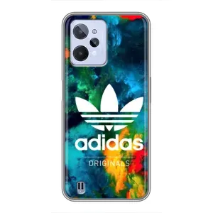 Чехлы Адидас для Realme C31 (AlphaPrint) (Яркий Адидас)