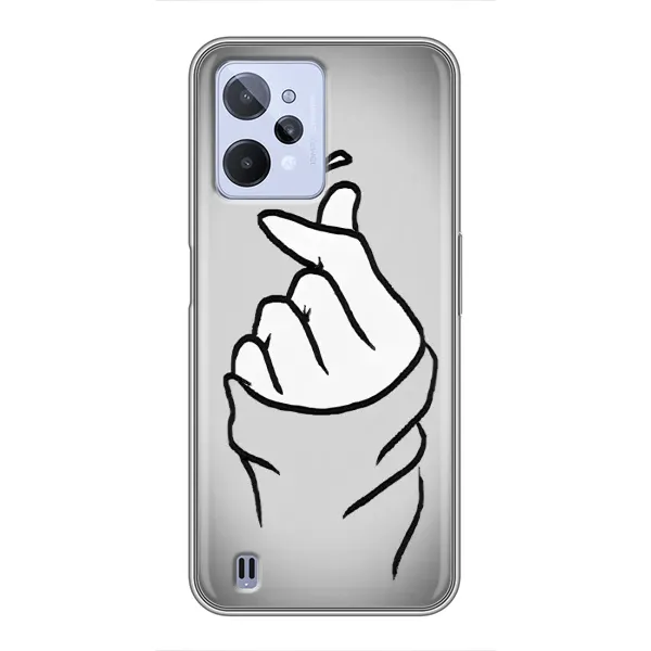 Чехол с принтом «Значок Love» для Realme C31