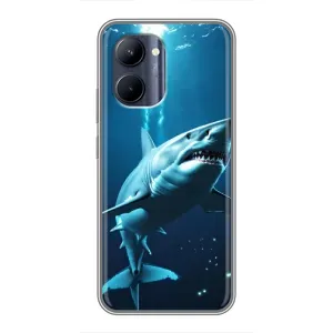 Чохол з картинкою 'Хижаки' для Realme C33 (Акула під водою)