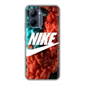 Чохол для Realme C33 - з принтом Найк (AlphaPrint) (Димчастий найк)