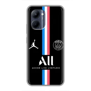 Чехлы PSG для Realme C33 (AlphaPrint) (футболка ПСЖ)