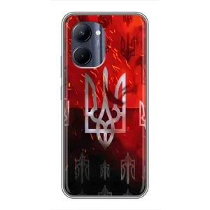 Украинские Чехлы для Realme C33 с картинкой УПА (AlphaPrint) (ГЕРБ УПА)