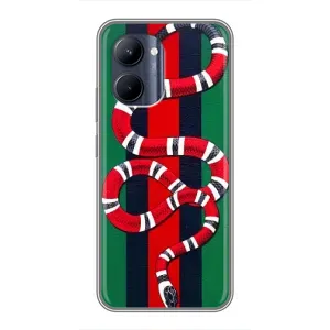 Чехлы ГУЧЧИ для Реалми С33 (AlphaPrint) (Gucci змия)