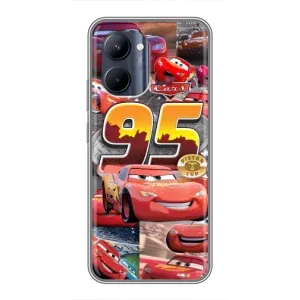 Силіконовий чохол Маквін для Realme C33 (Колаж Блискавка Маквін)