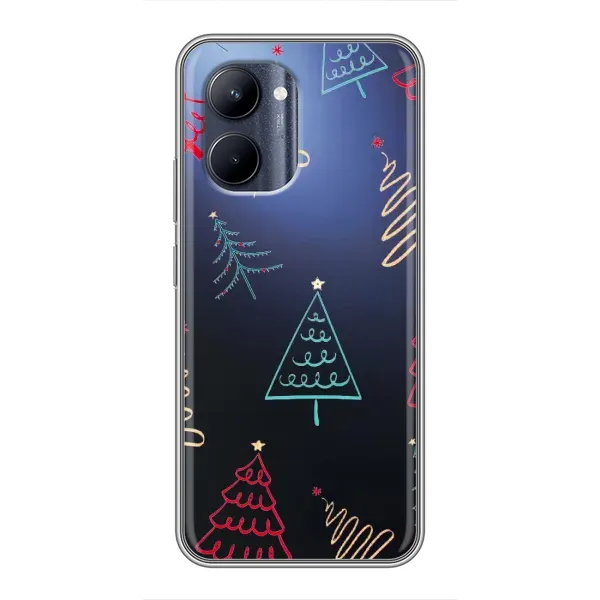 Чехол с принтом «Рождественские елки» для Realme C33 Чехол с принтом «Рождественские елки» для Realme C33