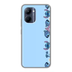 Чохол з принтом Стіч на Realme C33 (Стіч фон)