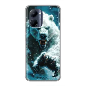 Чохол з картинкою 'Хижаки' для Realme C33 (Полярний ведмідь)