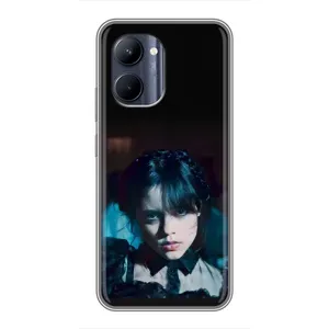 Чохли Венсдей на Realme C33 Уенсдей (AlphaPrint) (погляд Венздей)