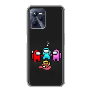 Чехол Амонг Ас для Realme C35 (AlphaPrint) (Импостер)