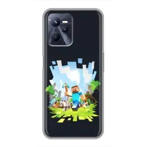 Чохол Майнкрафт на Realme C35 (AlphaPrint) Minecraft (персонажі Minecraft)