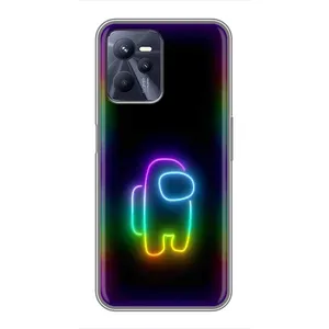 Чехол Амонг Ас для Realme C35 (AlphaPrint) (Яркий скин)