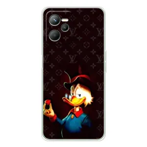 Чехли для Realme C36 - Скрудж МакДак Louis Vuitton (PREMIUMPrint) (Скрудж з ботліантом)