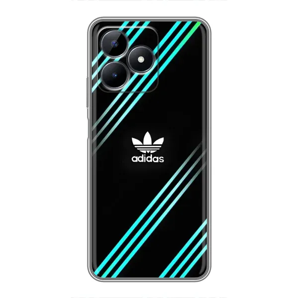 Чехол с принтом «Адидас с полосами» для Realme C51