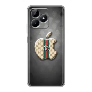Чехлы ГУЧЧИ для Реалми С51 (AlphaPrint) (Apple gucci)