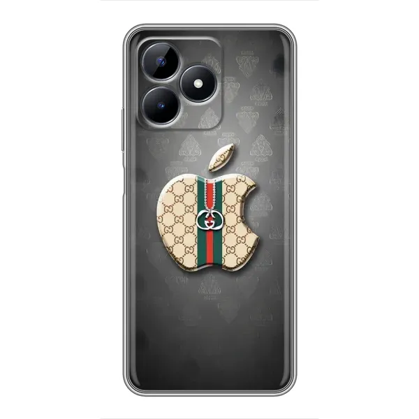Чохол з принтом «Apple gucci» для Realme C51 Чохол з принтом «Apple gucci» для Realme C51