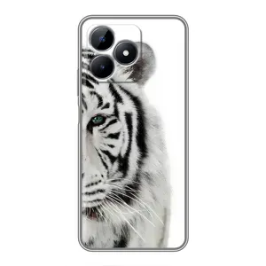 Чохли з картинкою животних Realme C51 (Білий Тигр)