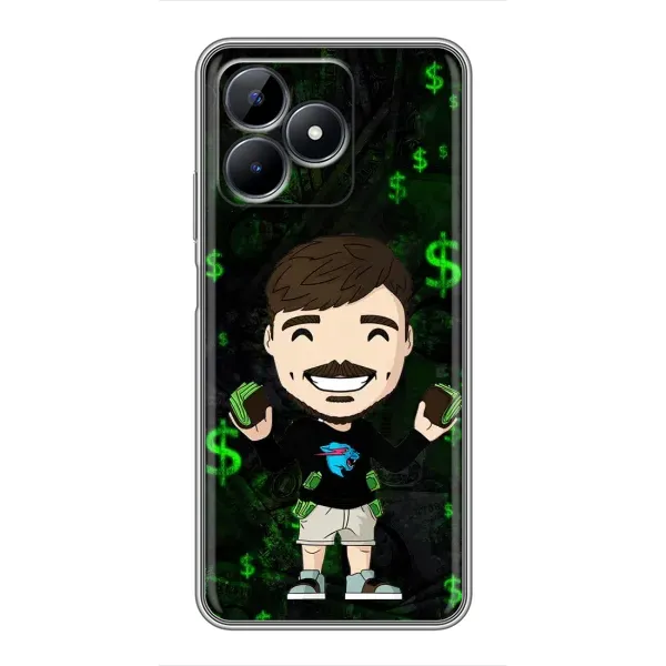 Чехол с принтом «Блогер Beast» для Realme C51