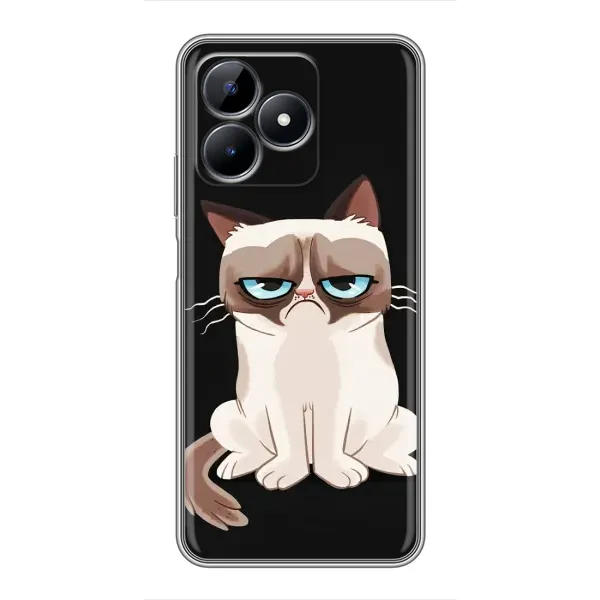 Чохол з принтом «Сумний кіт» для Realme C51 Чохол з принтом «Сумний кіт» для Realme C51