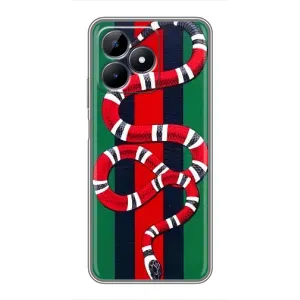 Чехлы ГУЧЧИ для Реалми С51 (AlphaPrint) (Gucci змия)