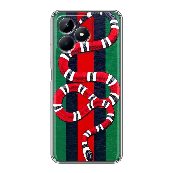Чохол з принтом «Gucci змія» для Realme C51 Чохол з принтом «Gucci змія» для Realme C51