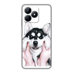 Чехол с Хаски для Realme C51 - (AlphaPrint)