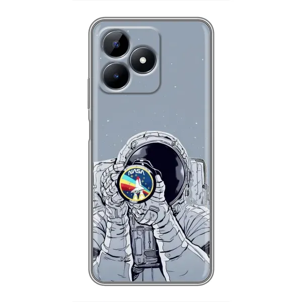 Чохол з принтом «Космонавт фото» для Realme C51 Чохол з принтом «Космонавт фото» для Realme C51