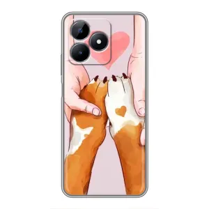 Чехол с принтом «Любовь к собакам» для Realme C51