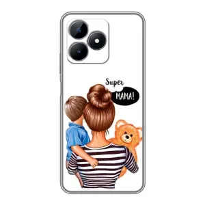 Чехол с принтом «Мама с сыном» для Realme C51