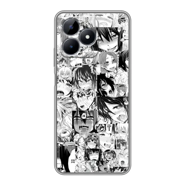 Чехол с принтом «Ahegao manga» для Realme C51 Чехол с принтом «Ahegao manga» для Realme C51