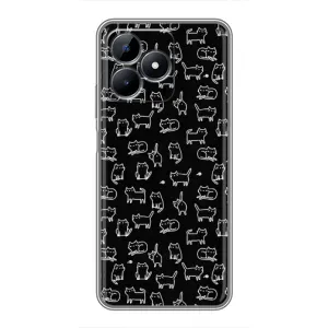 Чохол з принтом «Маленькі котики» для Realme C51